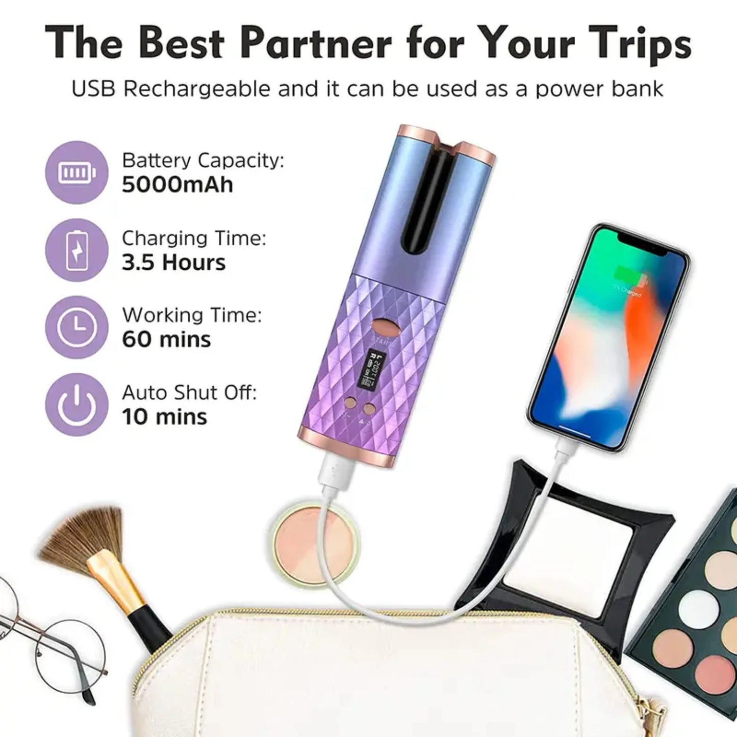 Cordless Hair Curler