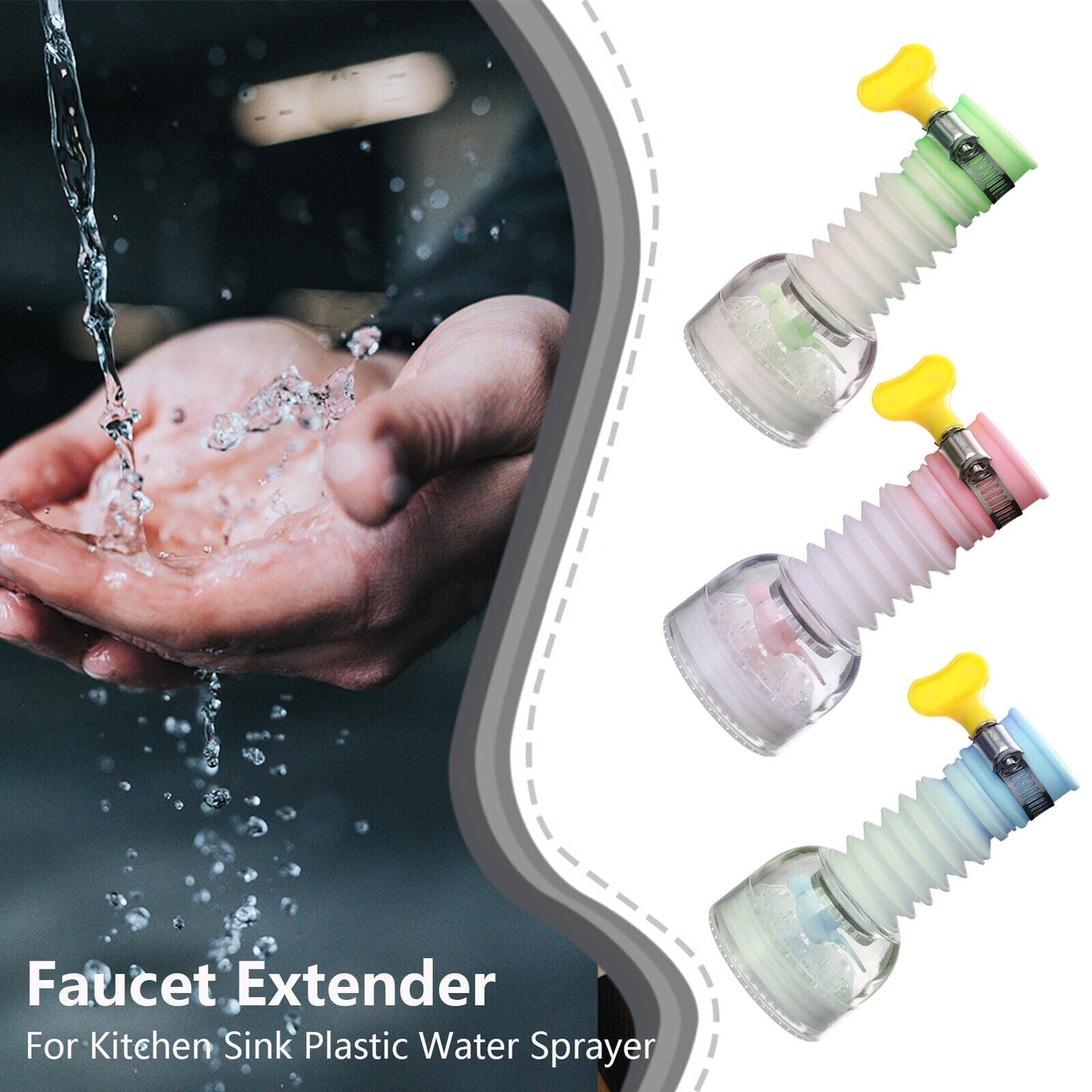 360-Degree Kitchen Sink Faucet Extenders